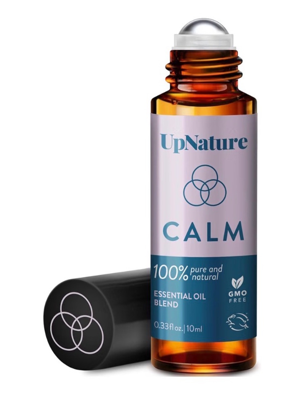 Calm Essential Oil Roll-On — Pink and Blue Aromatherapy Blend